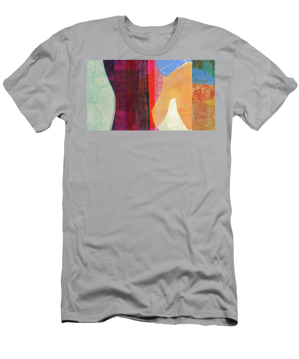 Abstract Art T-Shirt featuring the painting Scrolling #3 by Jane Davies
