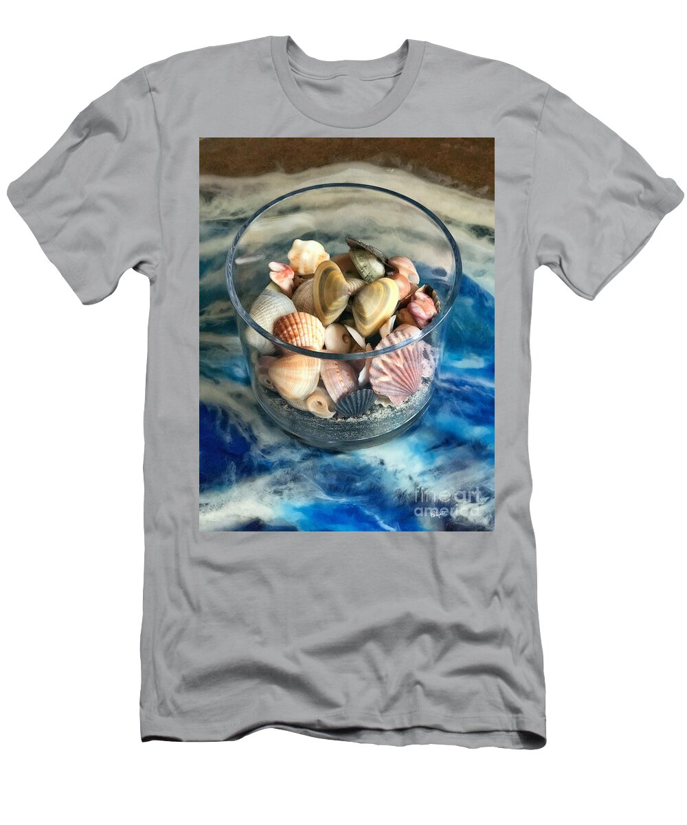 Seashells T-Shirt featuring the photograph Seashell Selection by Diana Rajala