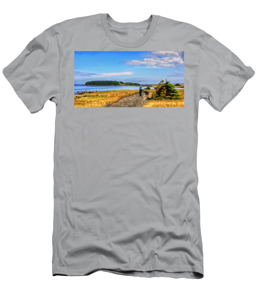 Seaside T-Shirt featuring the photograph Seaside Road by Tatiana Travelways