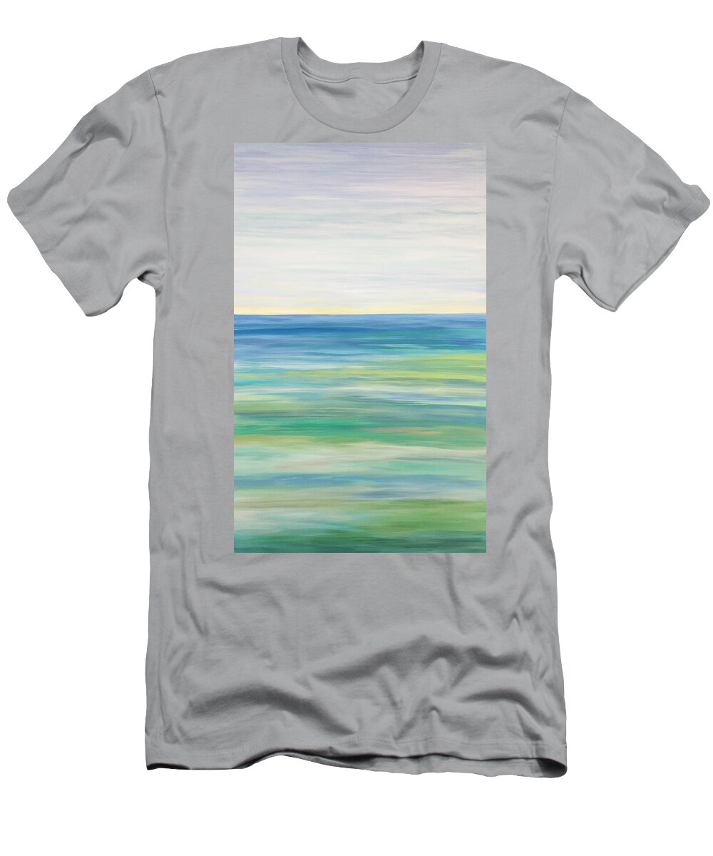  T-Shirt featuring the digital art Seaside Wonder by Linda Bailey