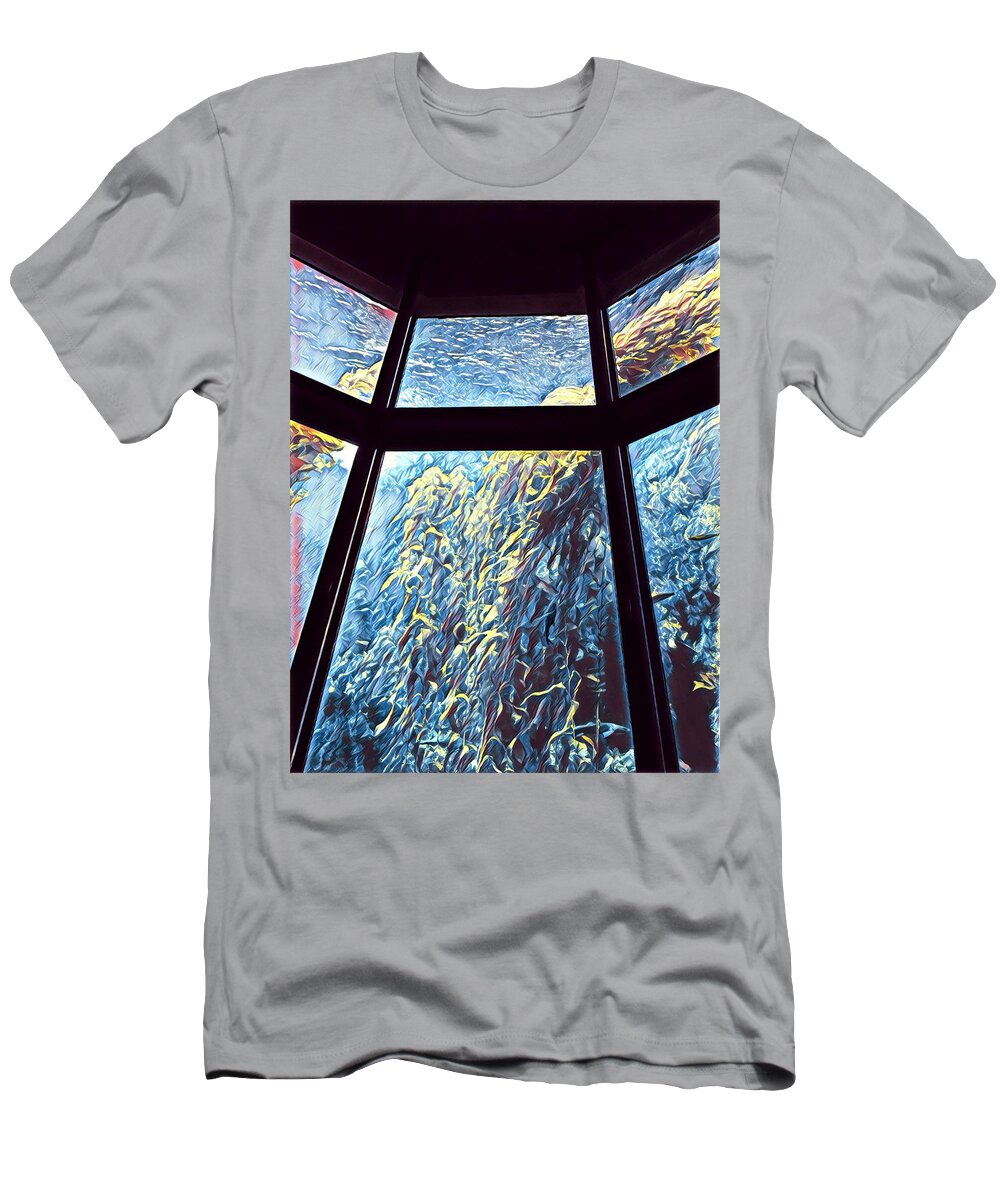 Underwater T-Shirt featuring the photograph Seaweed in the Sea by Juliette Becker