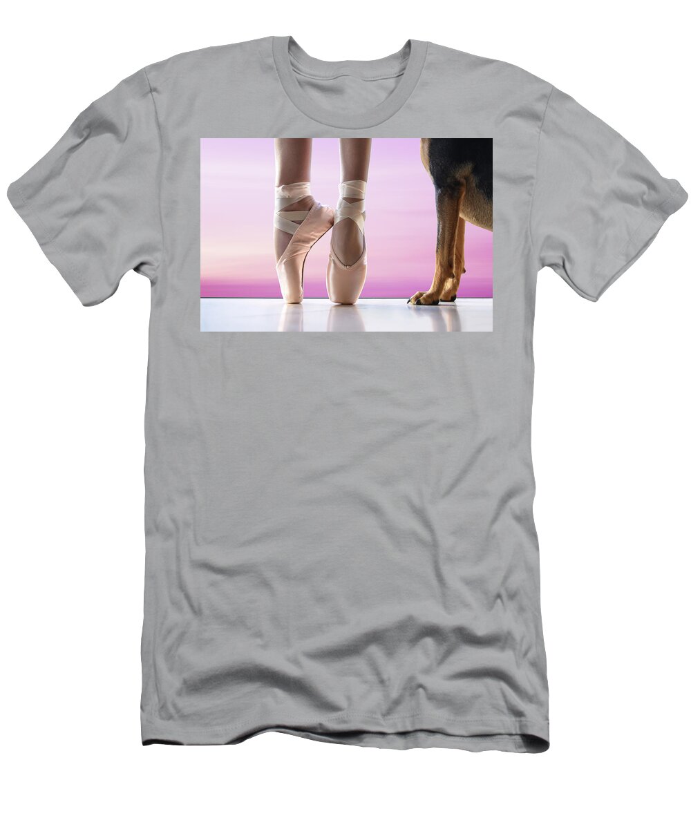 Dance T-Shirt featuring the photograph shall we dance - Pink by Laura Fasulo