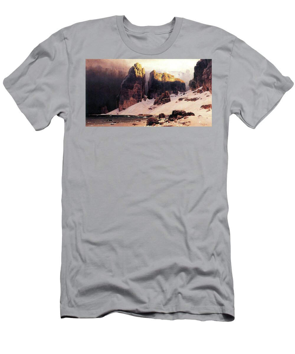 Shores T-Shirt featuring the painting Shores of Oblivion by Eugen Bracht