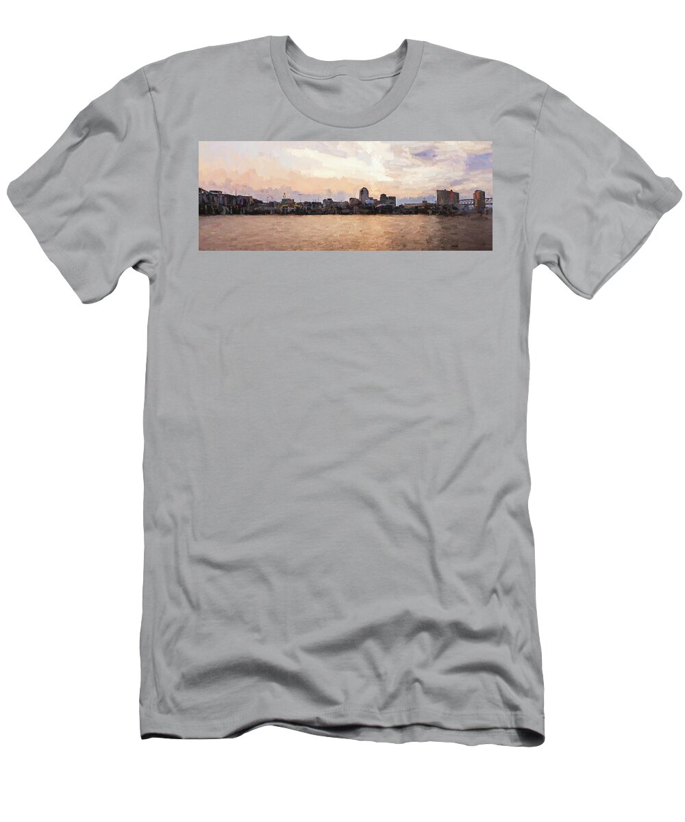 Shreveport T-Shirt featuring the photograph Shreveport Pano by Scott Pellegrin
