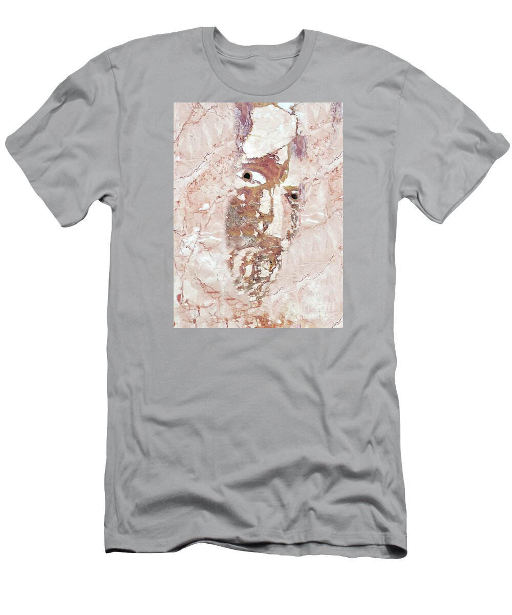 Abstract T-Shirt featuring the mixed media Shrouded by Sharon Williams Eng