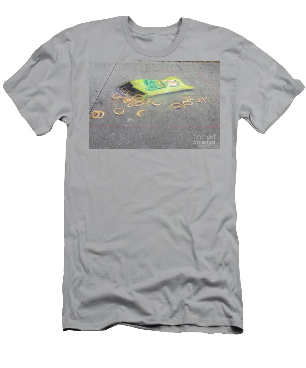Chalk T-Shirt featuring the photograph Sidewalk Art by World Reflections By Sharon