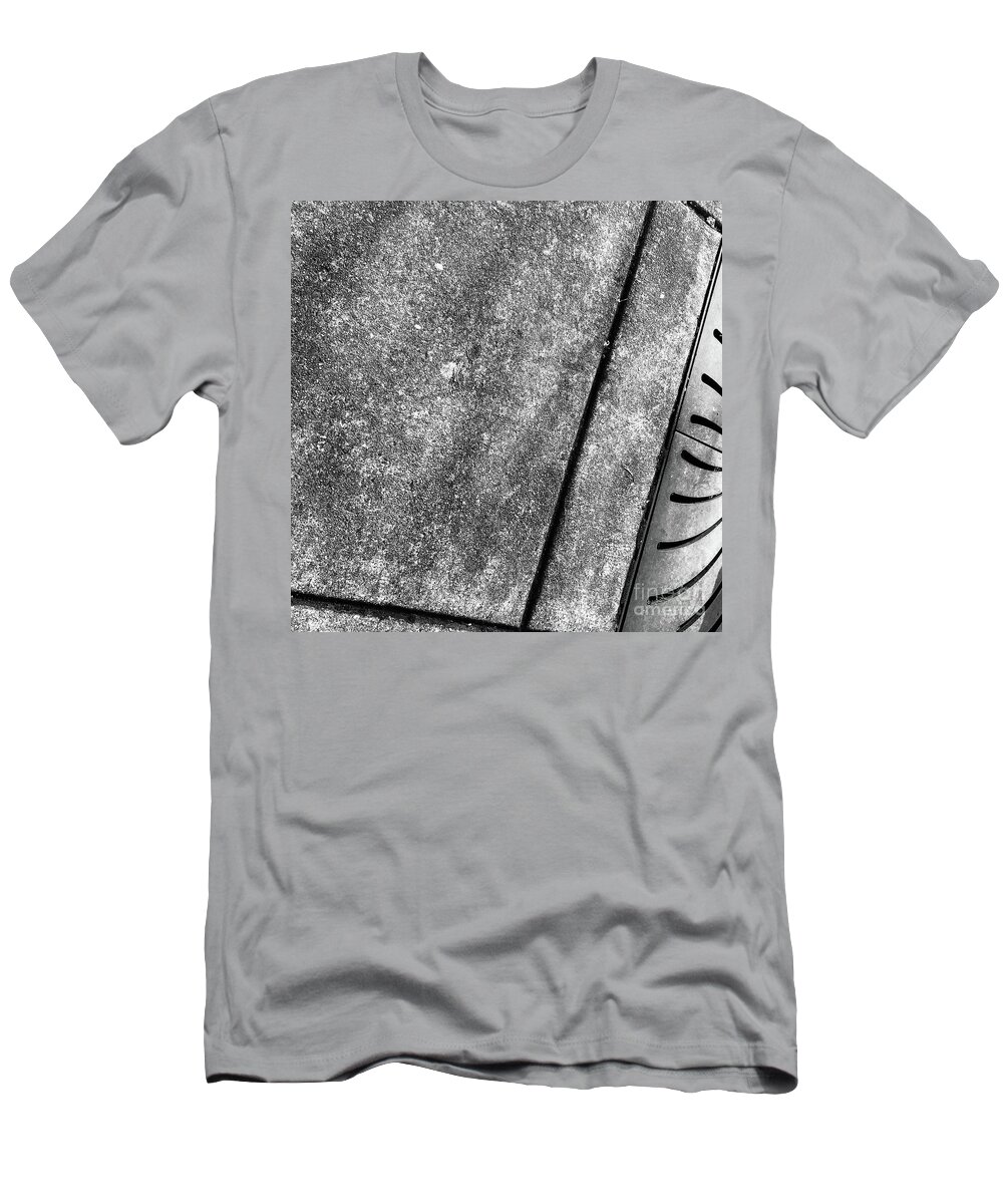 Abstract T-Shirt featuring the photograph Sidewalk in the Dead Zone by Chriss Pagani