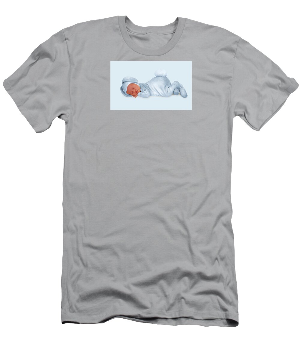 Bunnies T-Shirt featuring the photograph Sleeping Bunny #8 by Anne Geddes