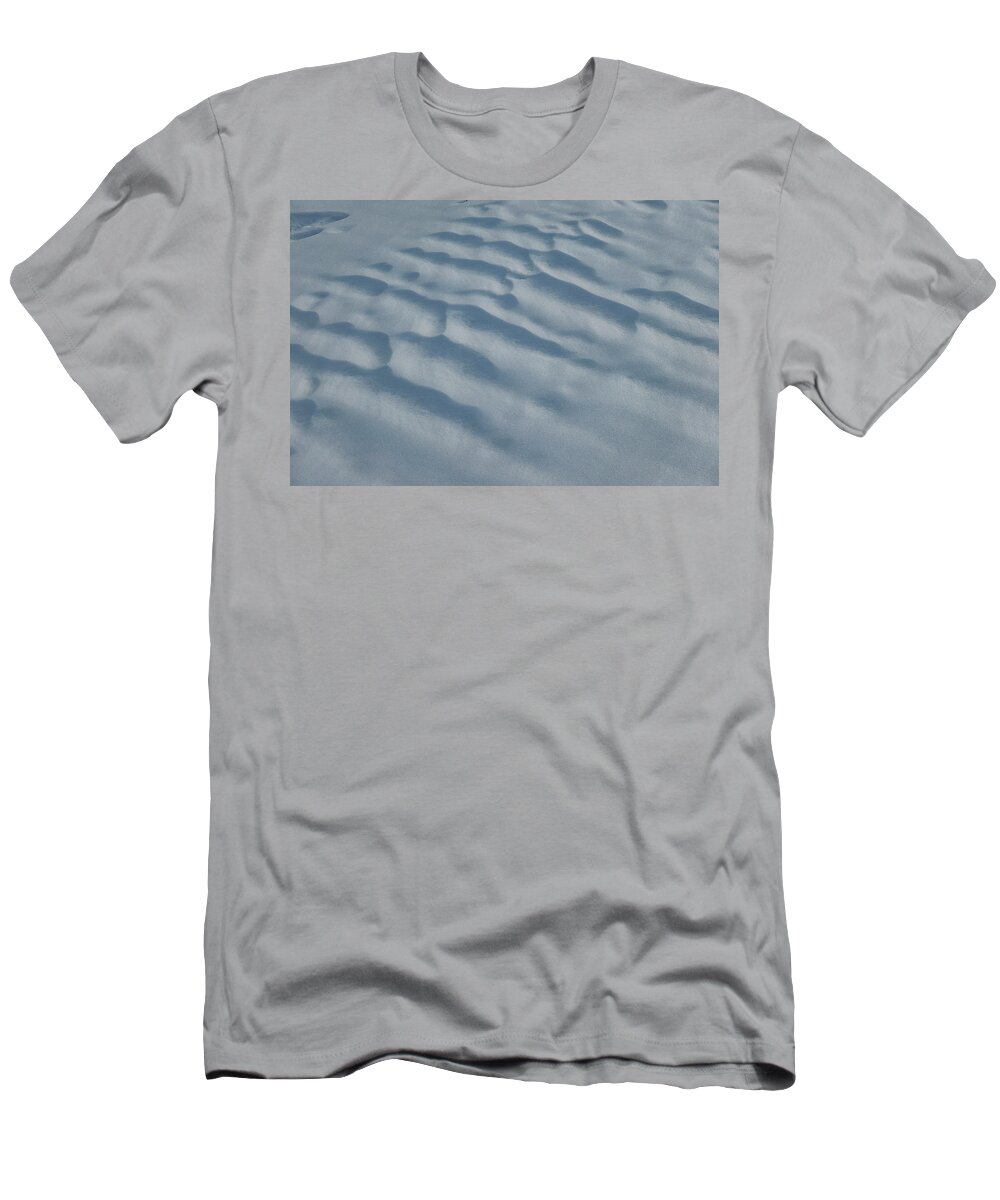 Texture T-Shirt featuring the photograph Snowdrift Texture by Phil And Karen Rispin