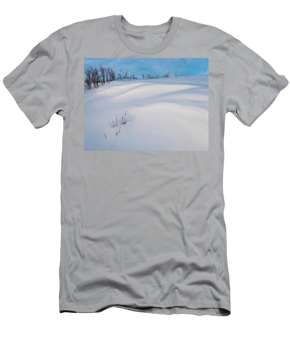 Snowdrift T-Shirt featuring the photograph Snowdrifts by Karen Rispin