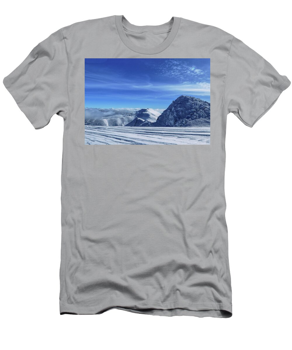 Monochrome T-Shirt featuring the photograph National park of Low Tatras by Vaclav Sonnek
