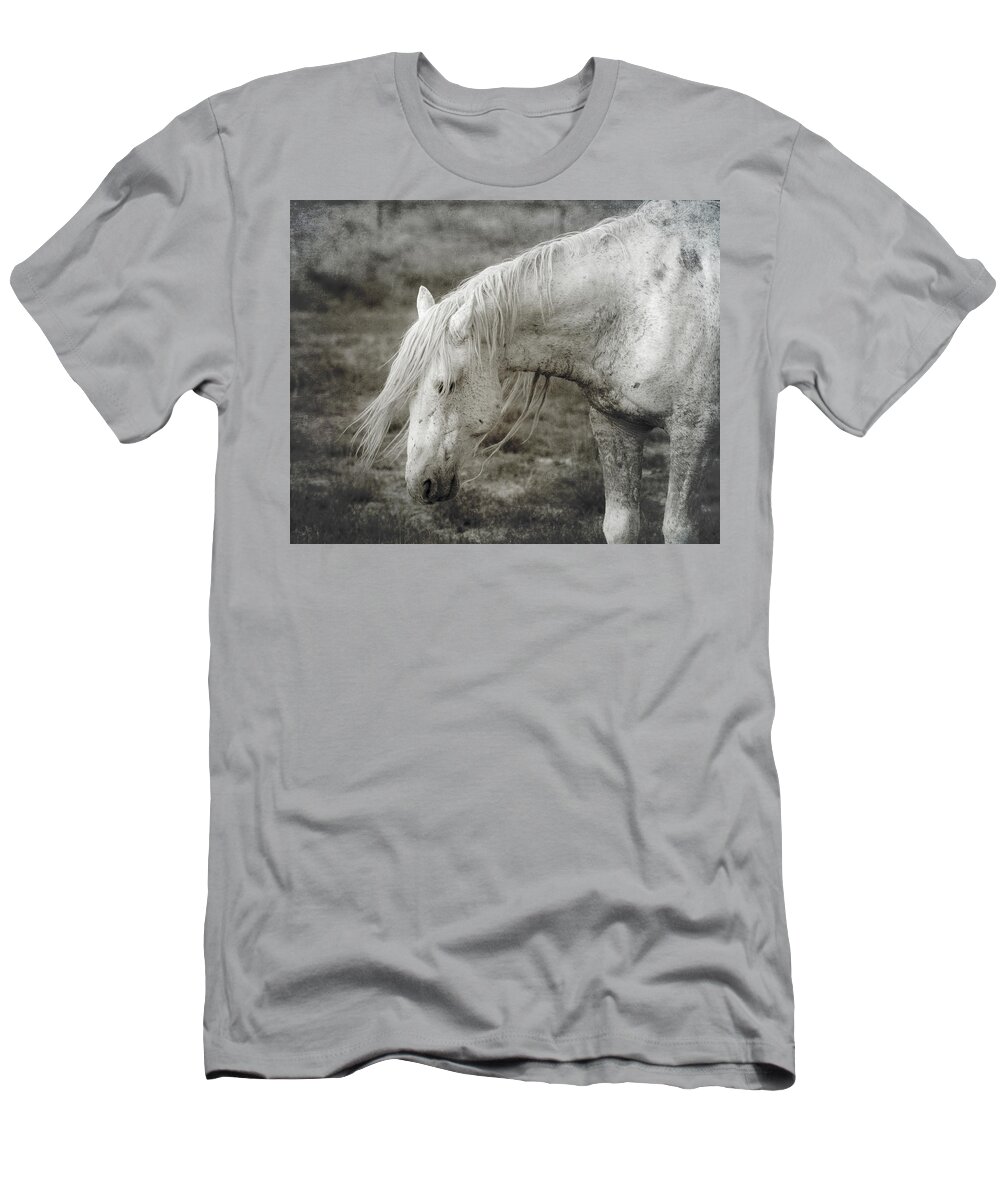 Wild Horses T-Shirt featuring the photograph Soft Grunge by Mary Hone