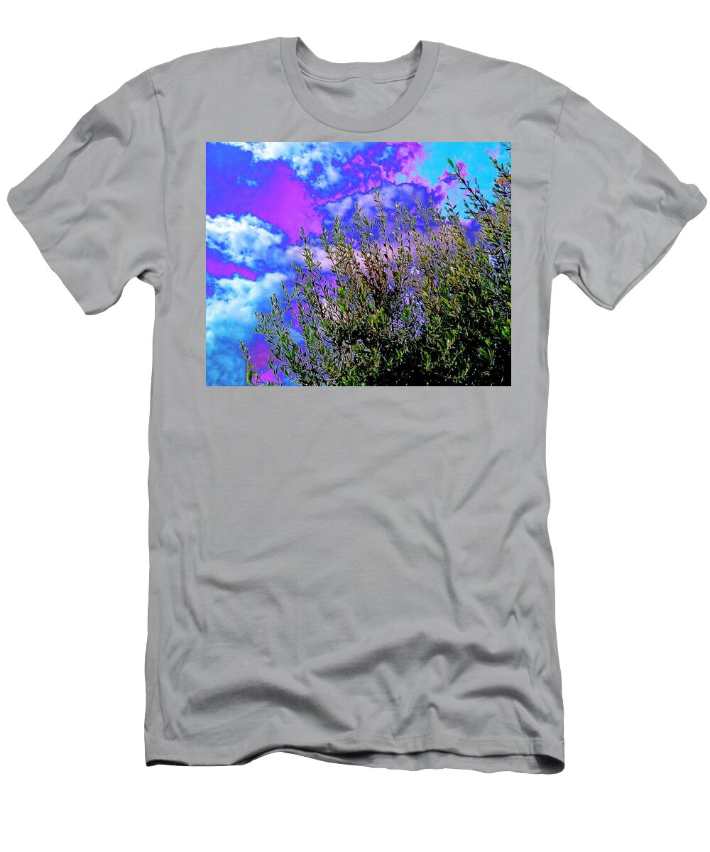 Sky T-Shirt featuring the photograph Solarized Variable Sky by Andrew Lawrence