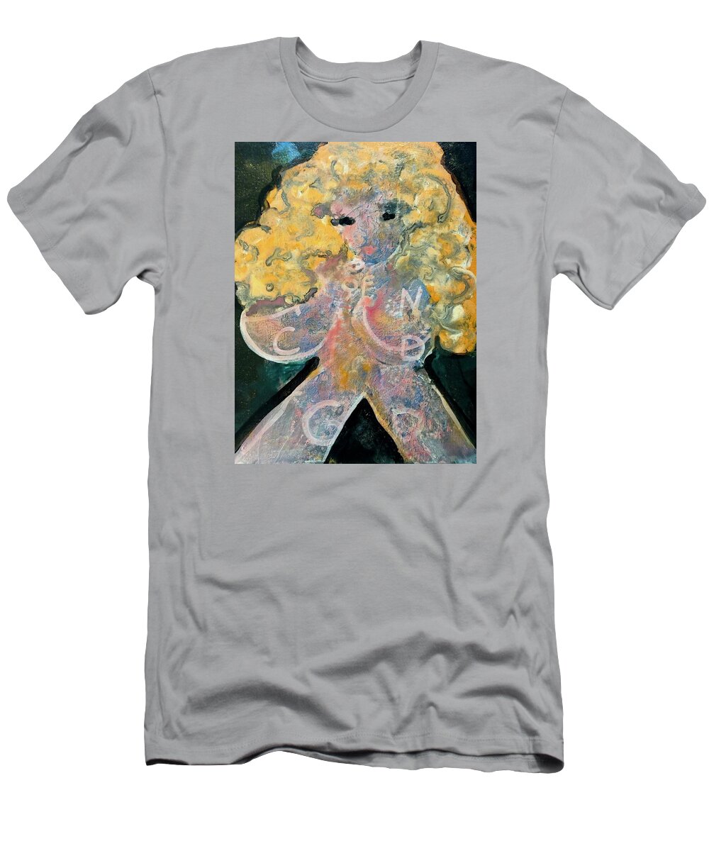 Blonde T-Shirt featuring the painting Spinner by Leslie Porter
