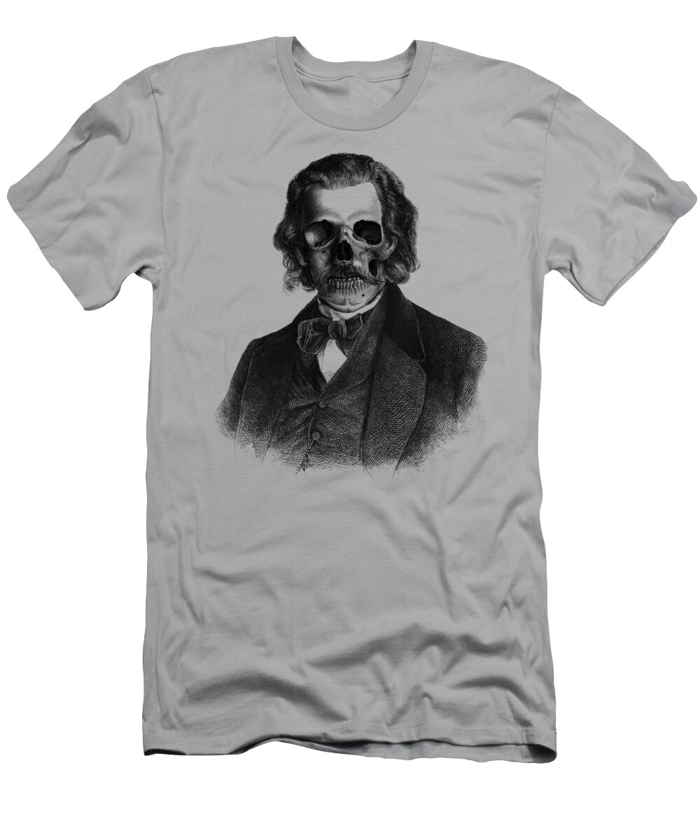 Man T-Shirt featuring the digital art Spooky Halloween Portrait by Madame Memento