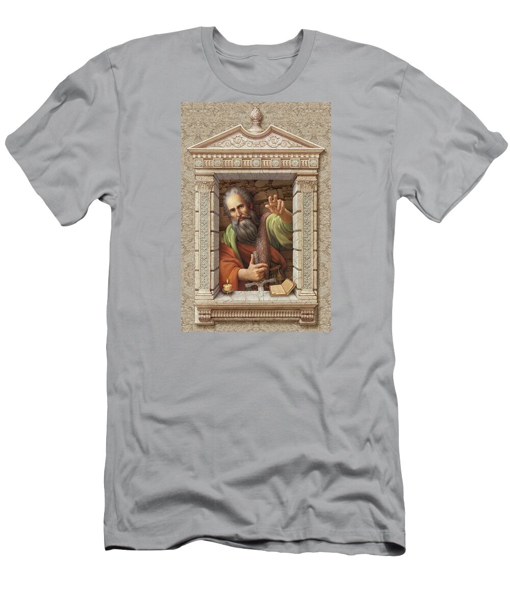 St. Paul T-Shirt featuring the painting St. Paul by Kurt Wenner