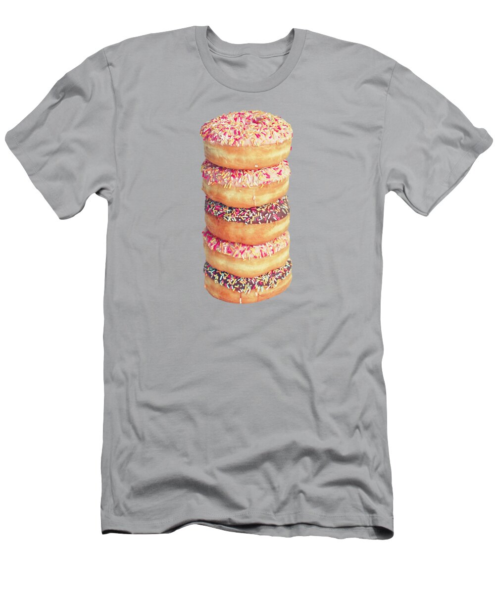 Food T-Shirt featuring the photograph Stack of Donuts by Cassia Beck