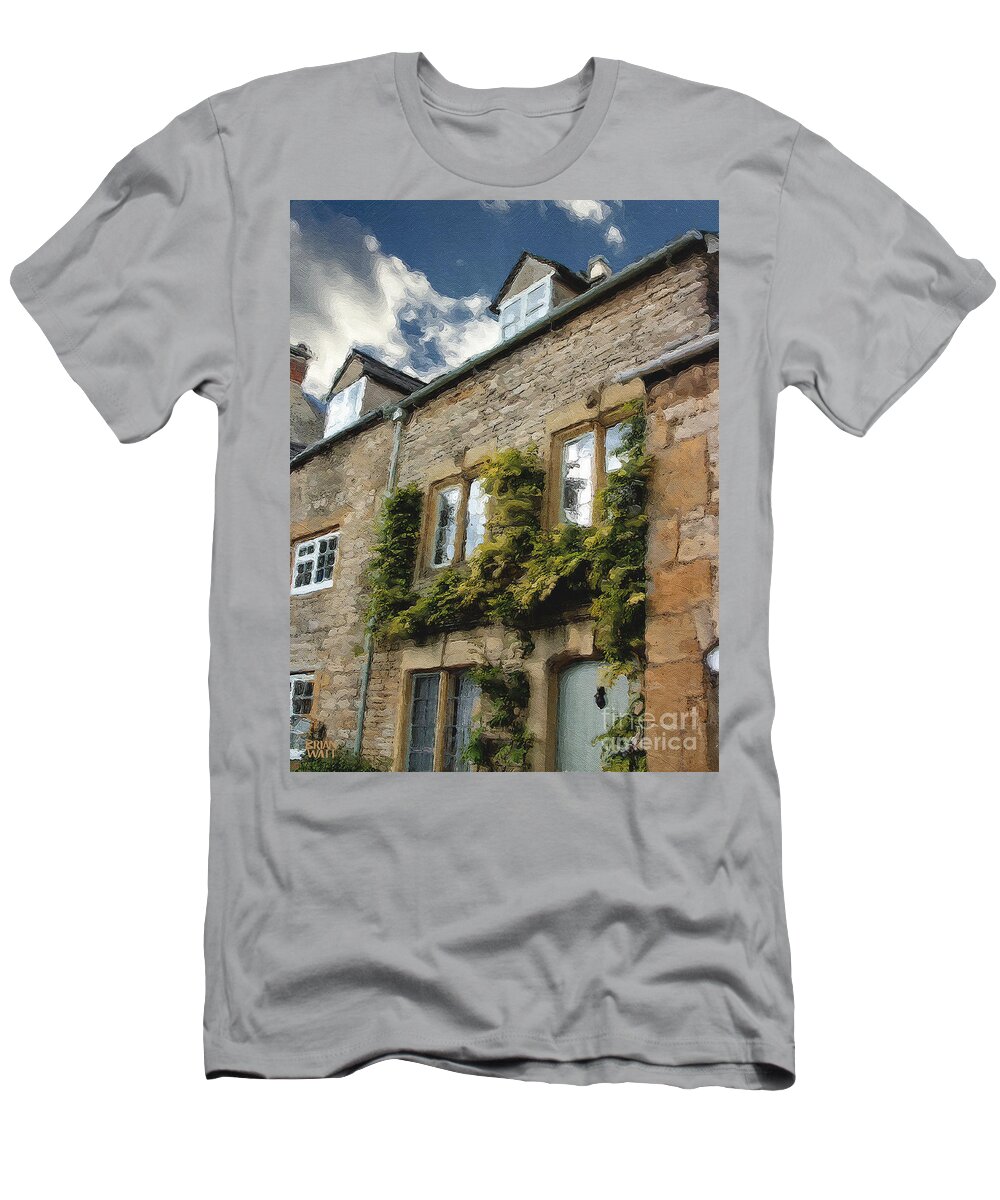 Stow-in-the-wold T-Shirt featuring the photograph Stow in the Wold Facade Two by Brian Watt