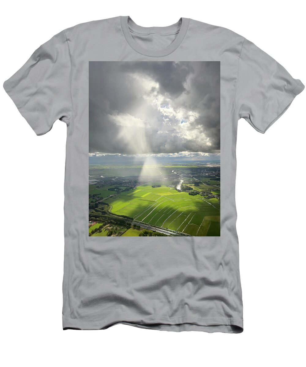 Amsterdam T-Shirt featuring the photograph Sunlit Fields of Amsterdam by Mary Lee Dereske