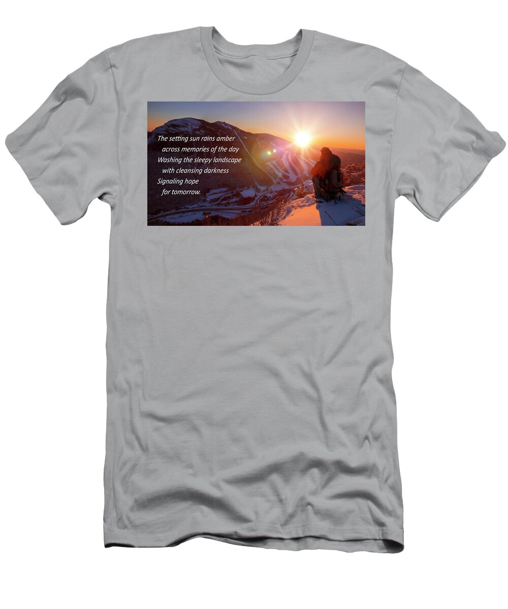 Sunset T-Shirt featuring the photograph Sunset Hope by White Mountain Images