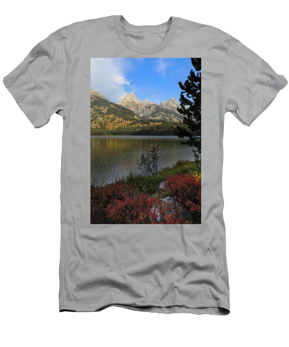 Taggart Lake In Autumn T-Shirt featuring the photograph Taggart Lake In Autumn by Dan Sproul