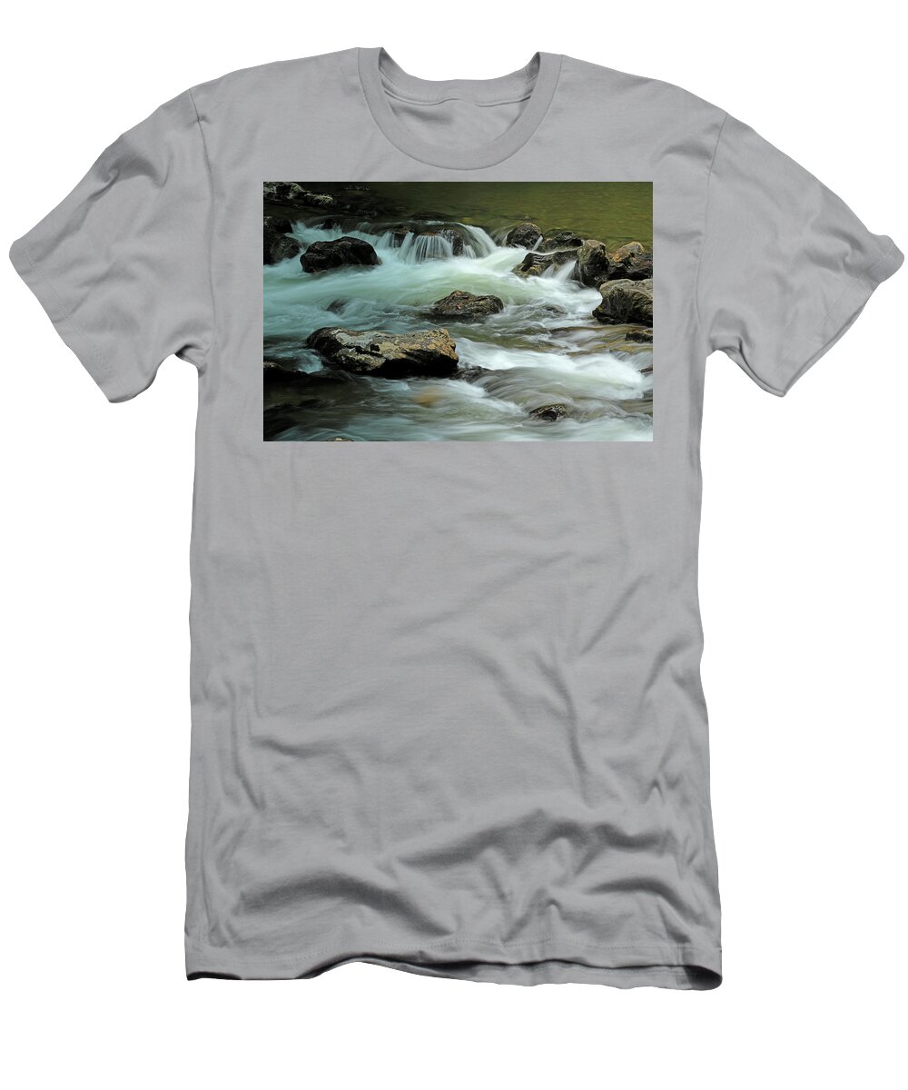 Tallulah River T-Shirt featuring the photograph Tallulah River Georgia 1 by Richard Krebs