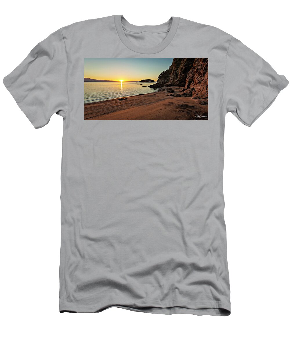 New-zealand T-Shirt featuring the photograph TaTa Beach by Gary Johnson