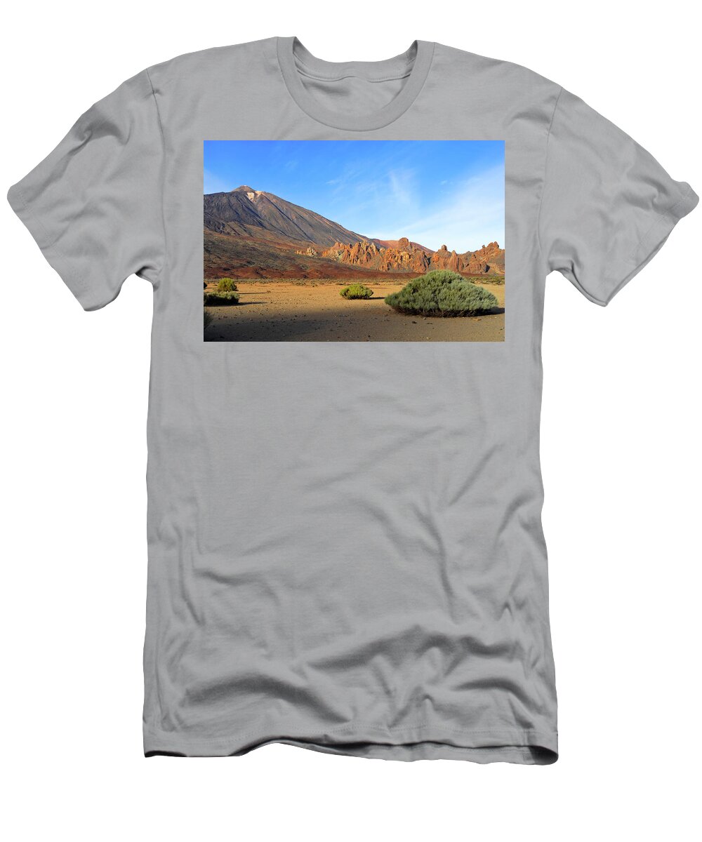Big T-Shirt featuring the photograph Teide vulcano mountain in Tenerife, Canary Island by Severija Kirilovaite