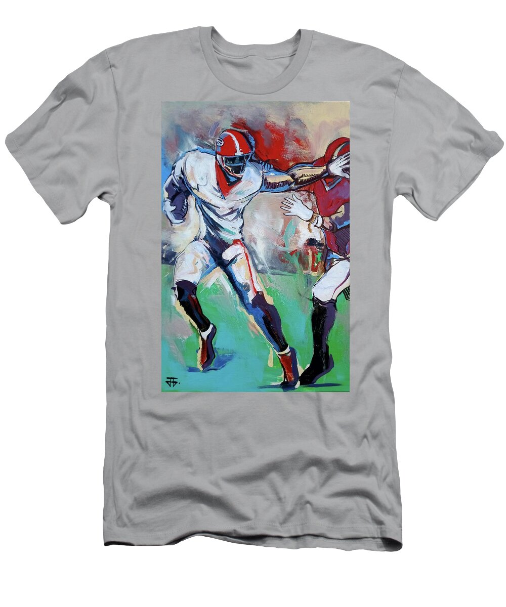 Seal The Deal T-Shirt featuring the painting The Deal by John Gholson
