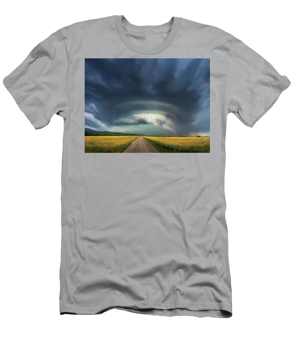 Storm T-Shirt featuring the photograph The eye of every storm by Mikel Martinez de Osaba