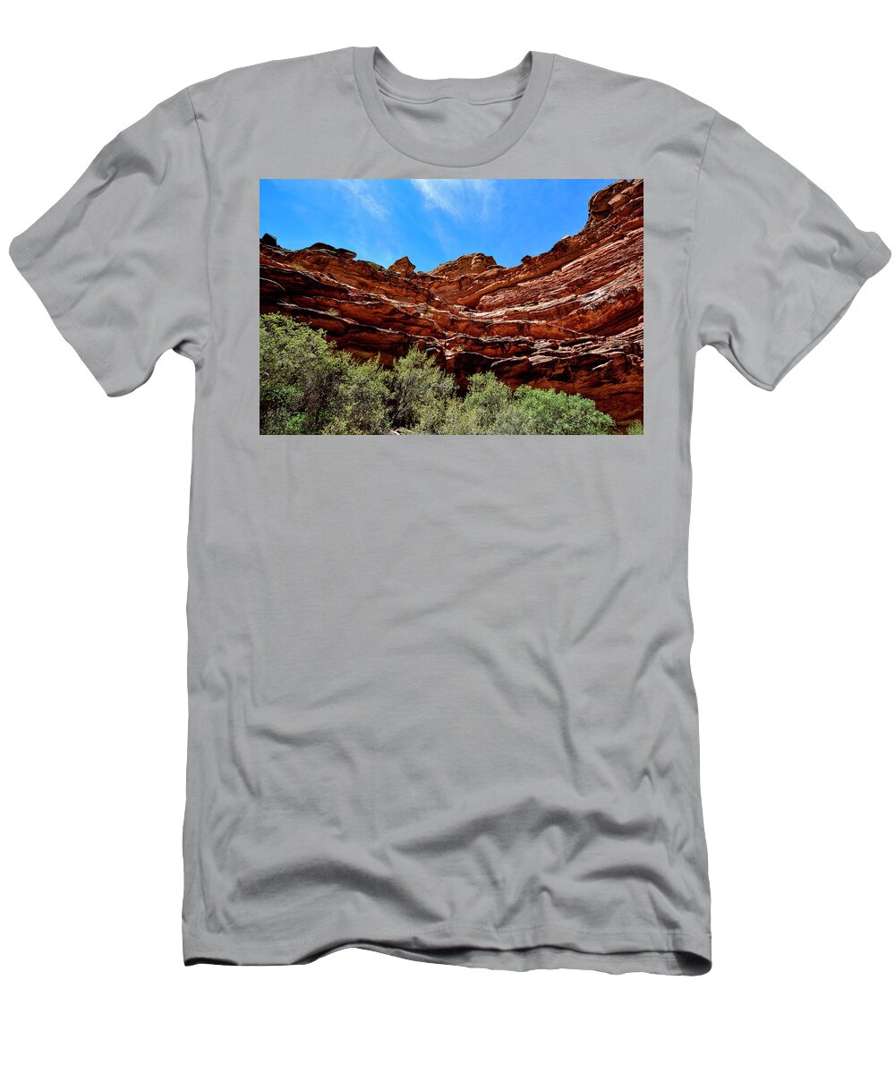Supai T-Shirt featuring the photograph The Giant Rock at Supai Trail by Amazing Action Photo Video