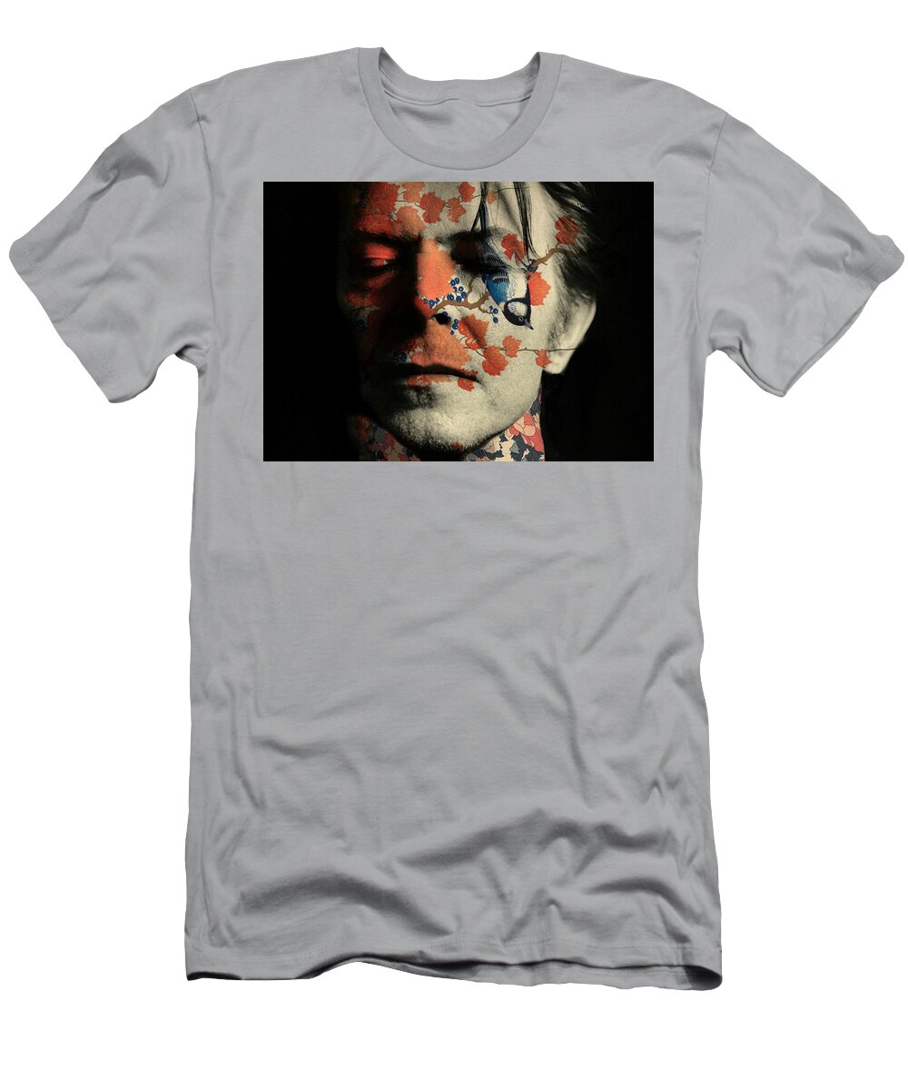 David Bowie T-Shirt featuring the mixed media The Man Who Sold The World by Paul Lovering