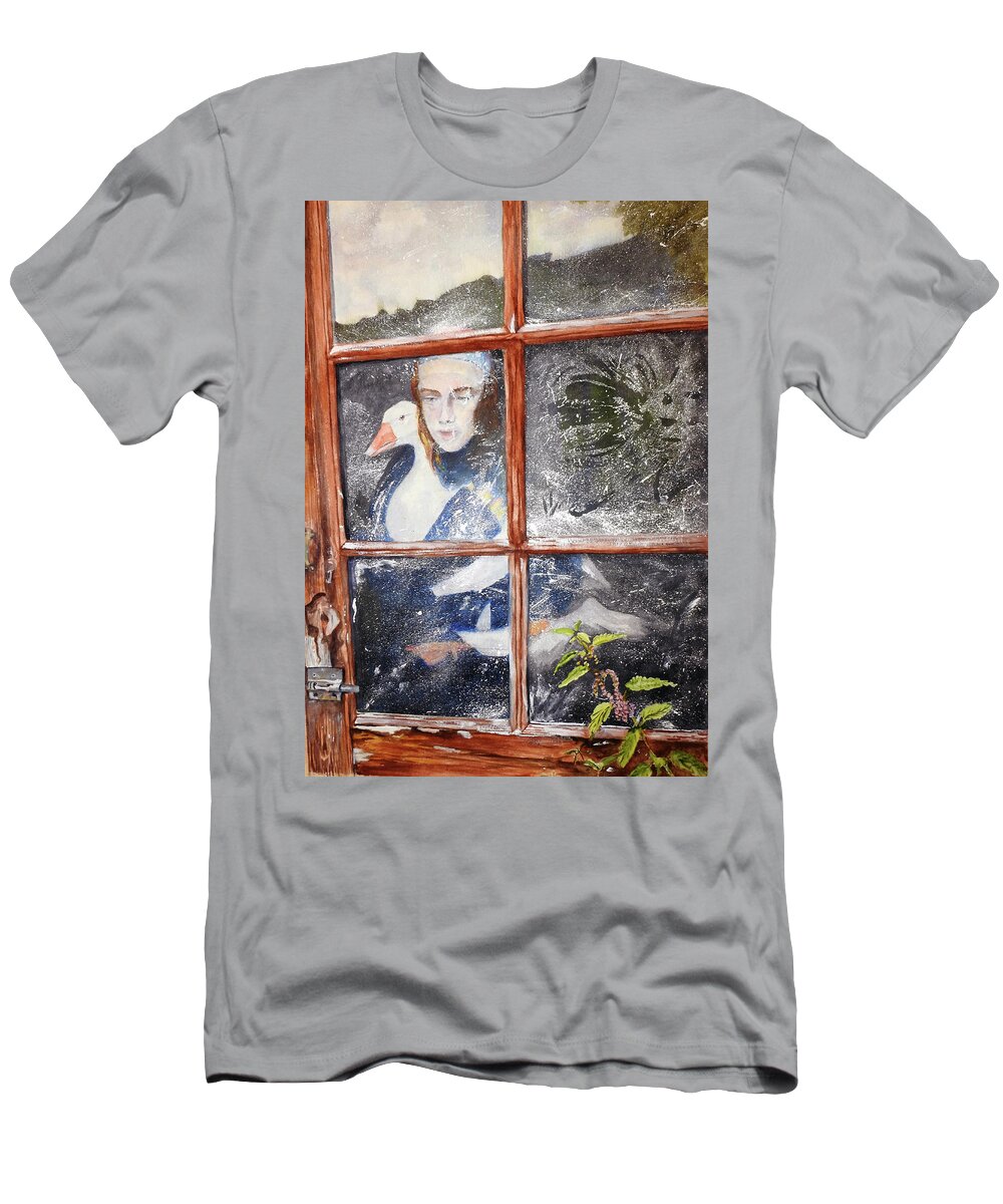 Goose T-Shirt featuring the painting The Savior by Barbara F Johnson