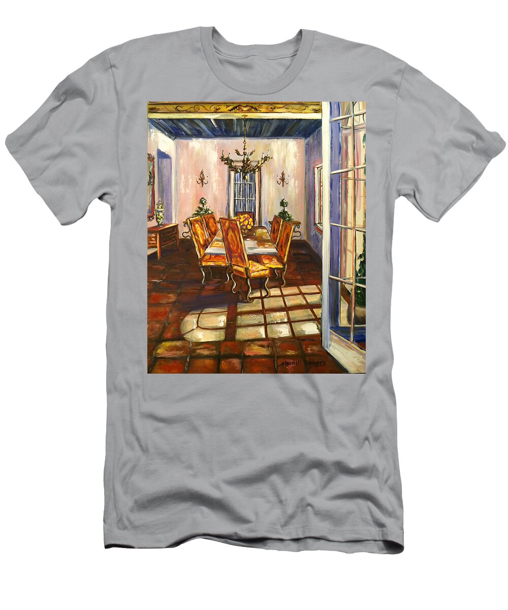 Original Painting T-Shirt featuring the painting The Sunroom by Sherrell Rodgers