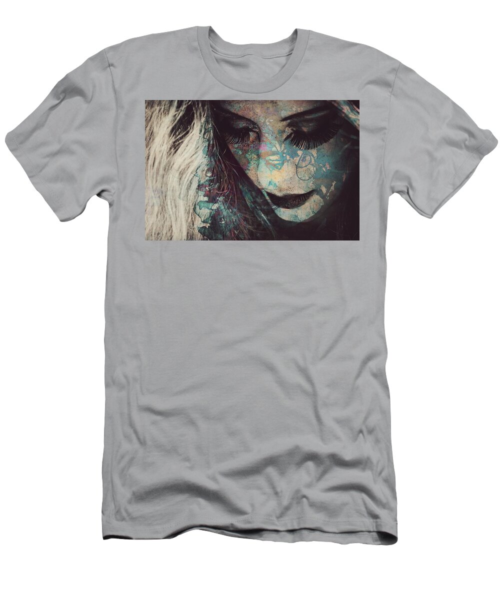 Women T-Shirt featuring the mixed media The Things We Do For Love by Paul Lovering