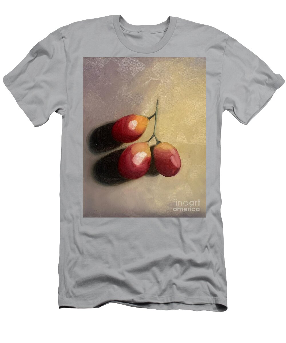 Grapes T-Shirt featuring the painting The Vine by Christie Olstad