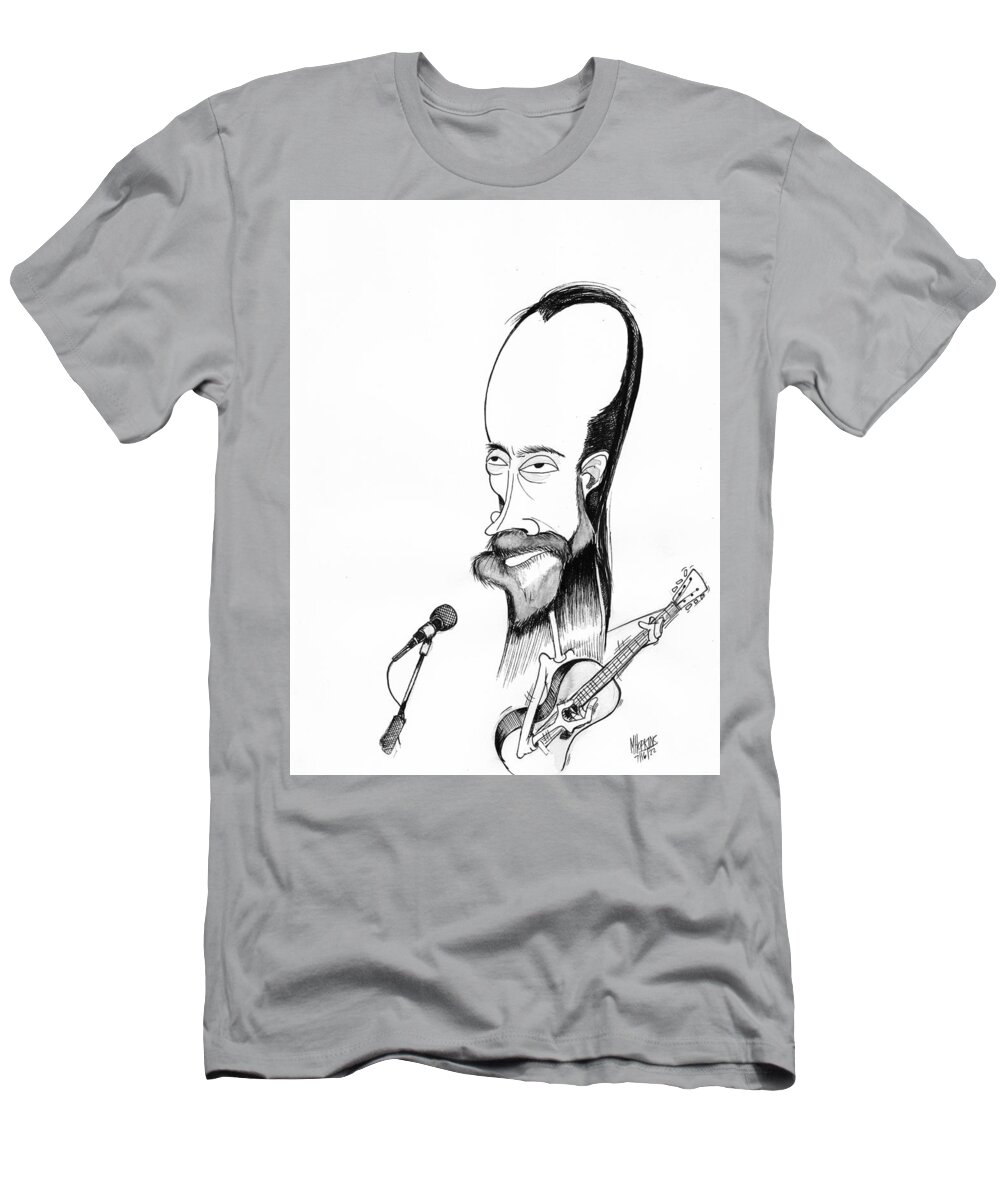 Radiohead T-Shirt featuring the drawing Thom Yorke by Michael Hopkins