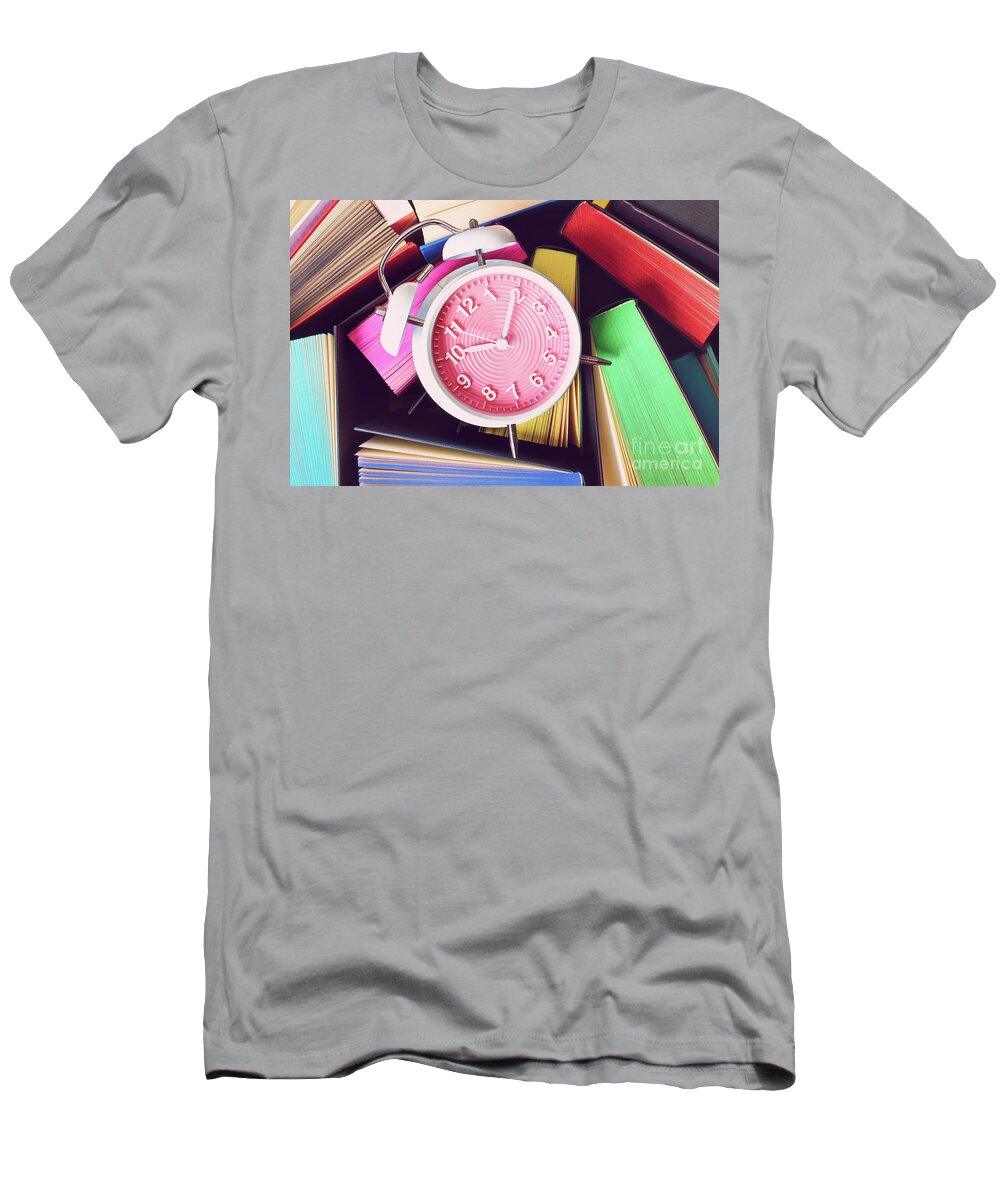 Alarm T-Shirt featuring the photograph Time to go to fantasy land by Mendelex Photography