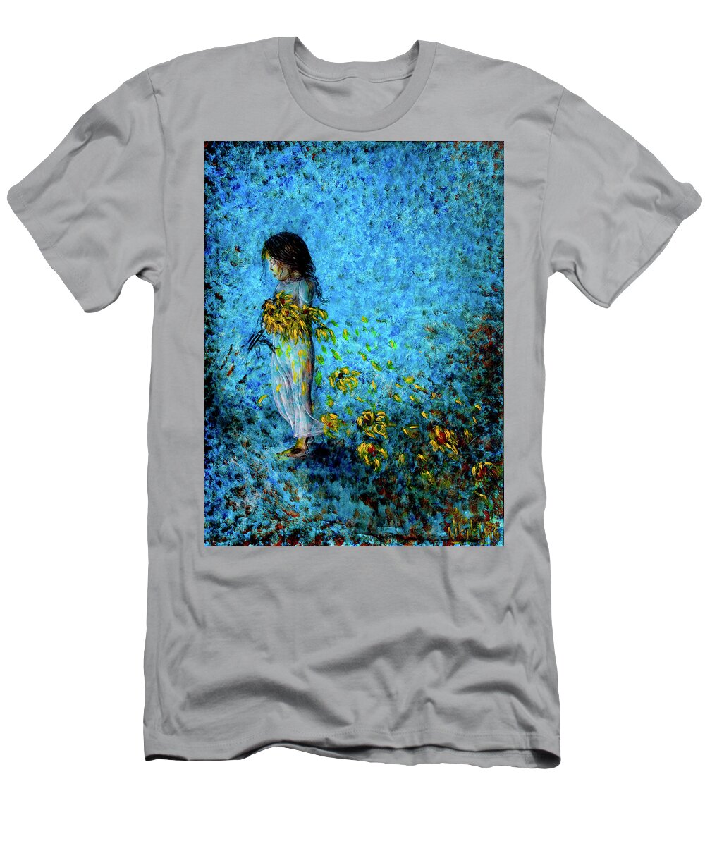 Child T-Shirt featuring the painting Traces I by Nik Helbig