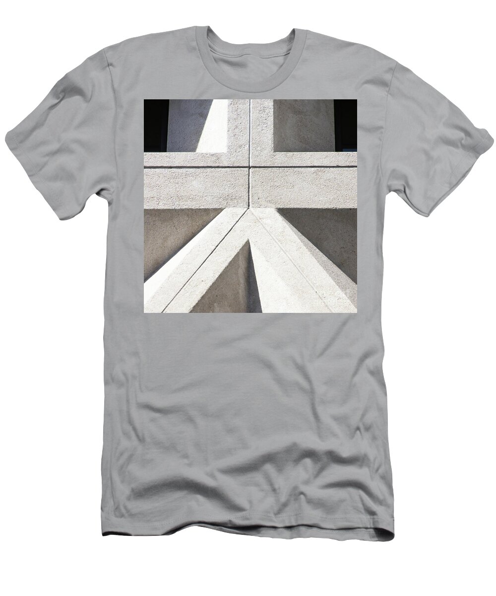 Wingsdomain T-Shirt featuring the photograph Transamerica Pyramid in San Francisco Abstract Geometry Details R737 sq2 by San Francisco