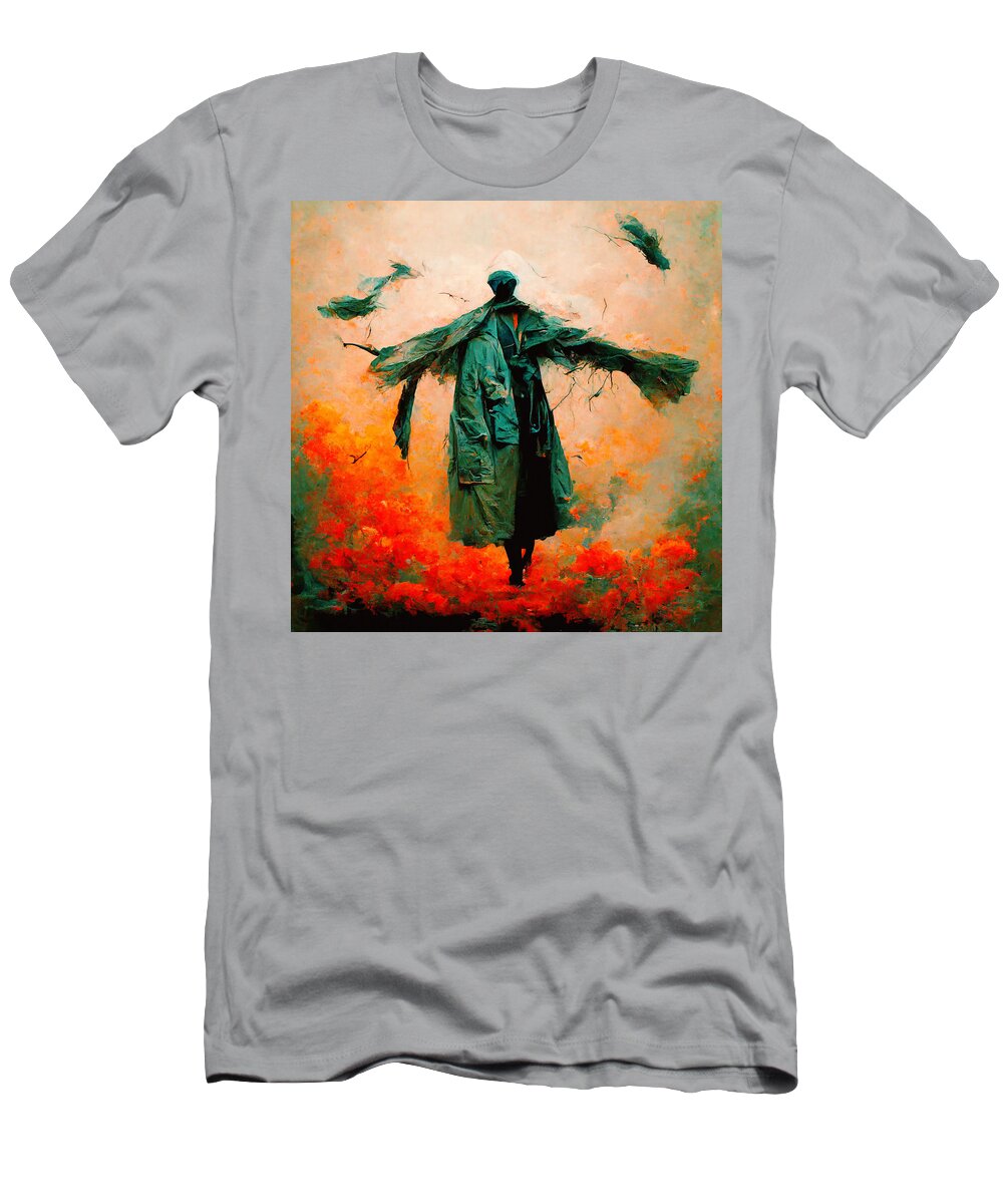 Trenchcoats T-Shirt featuring the digital art Trenchcoats #2 by Craig Boehman