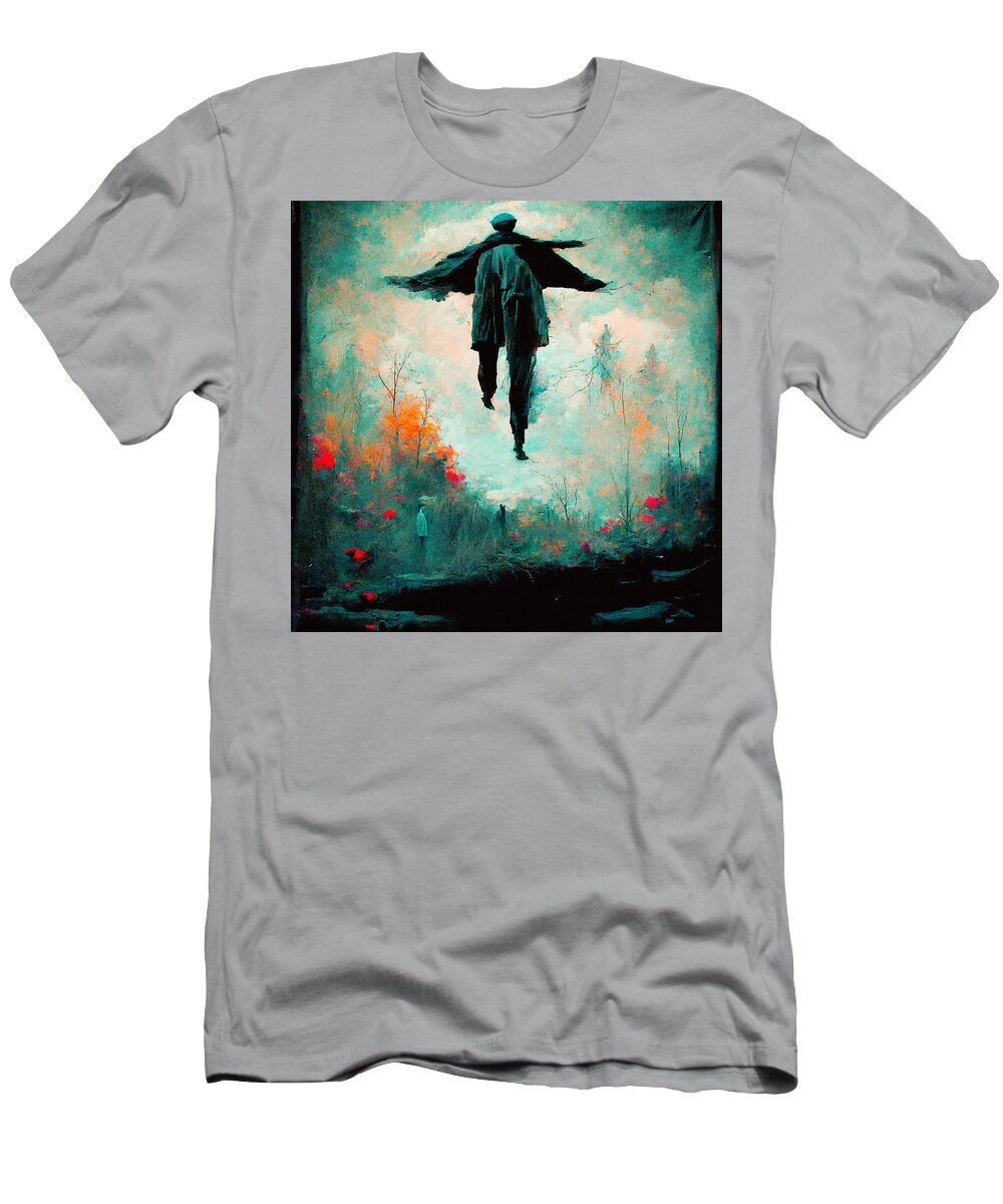 Trenchcoats T-Shirt featuring the digital art Trenchcoats #4 by Craig Boehman