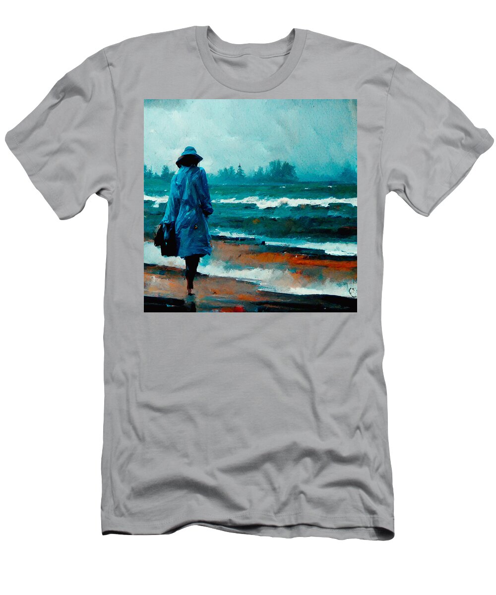 Trenchcoats T-Shirt featuring the digital art Trenchcoats #8 by Craig Boehman