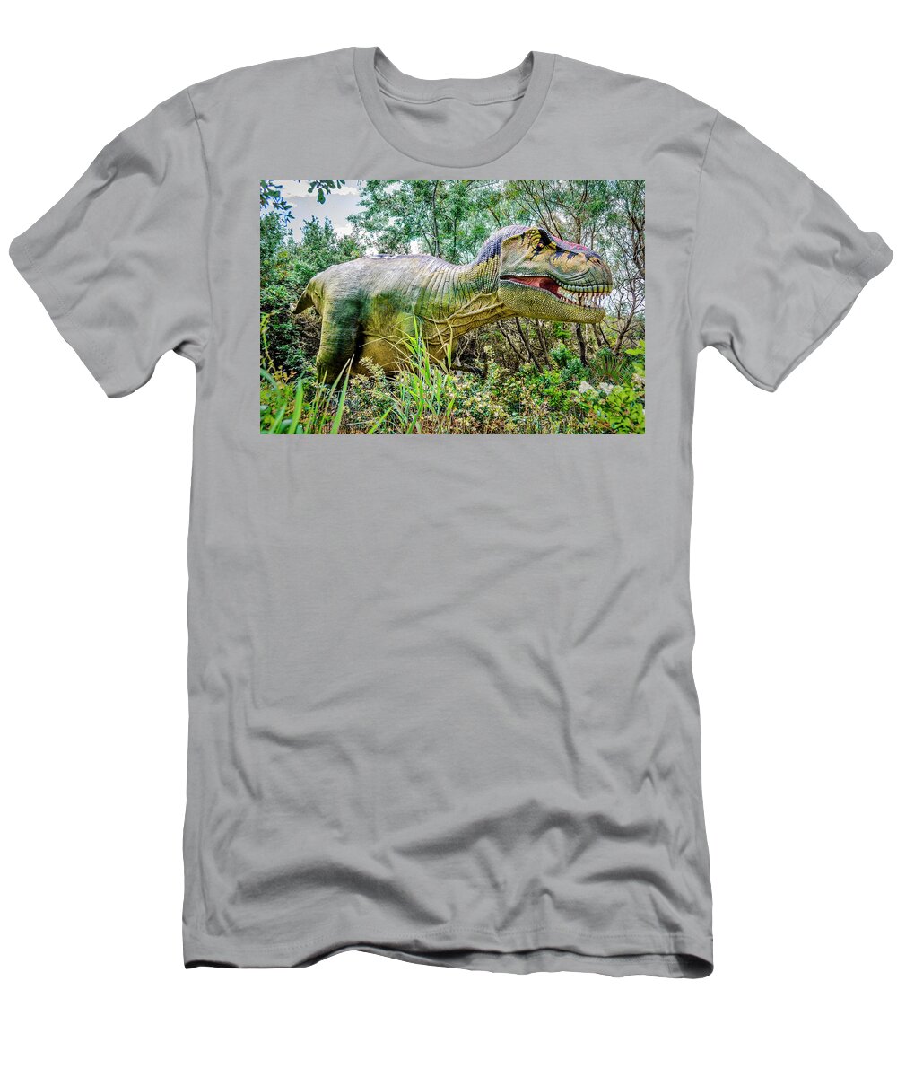 Tyrannosaurus Rex T-Shirt featuring the digital art Tyrannosaurus Rex by WAZgriffin Digital