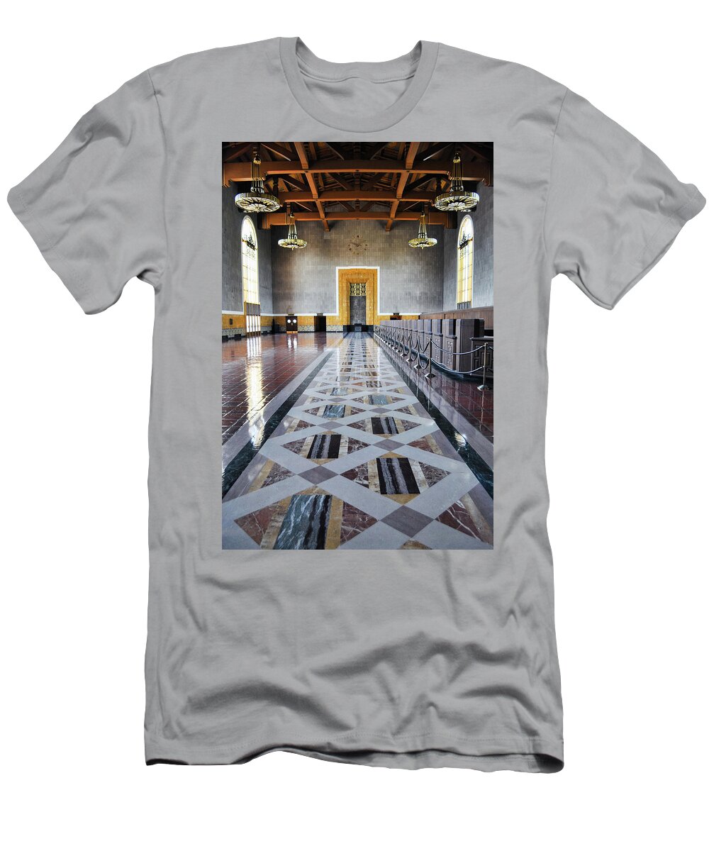 Union Station T-Shirt featuring the photograph Union Station Los Angeles Portrait by Kyle Hanson