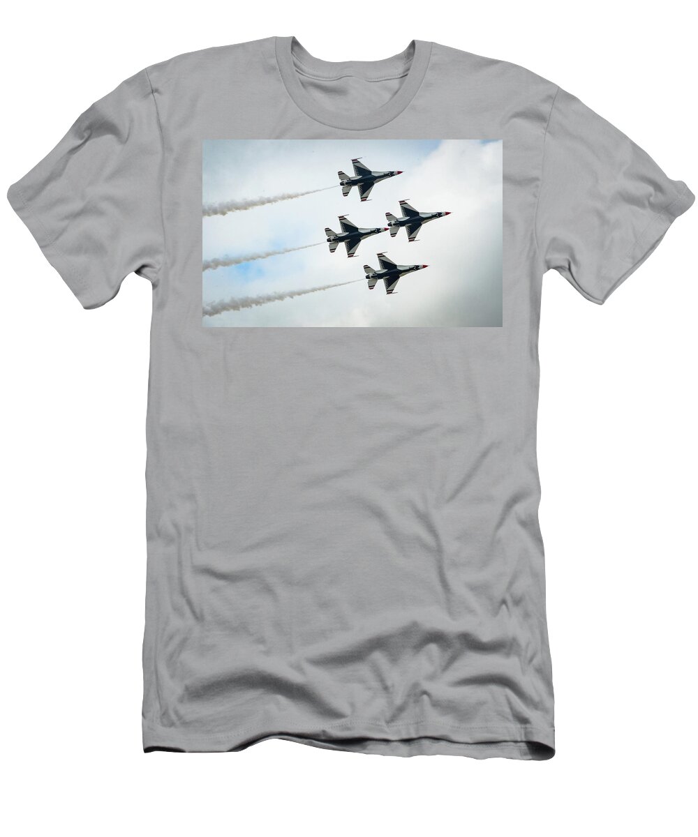 Thunderbirds T-Shirt featuring the photograph Thunderbirds 4 by Gordon James