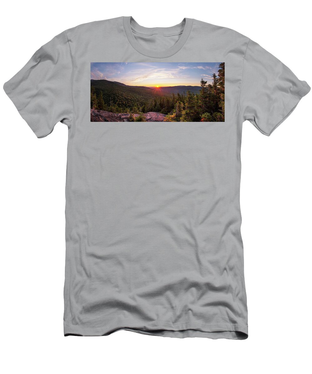 Upper T-Shirt featuring the photograph Upper Inlook Summer Sunset by White Mountain Images
