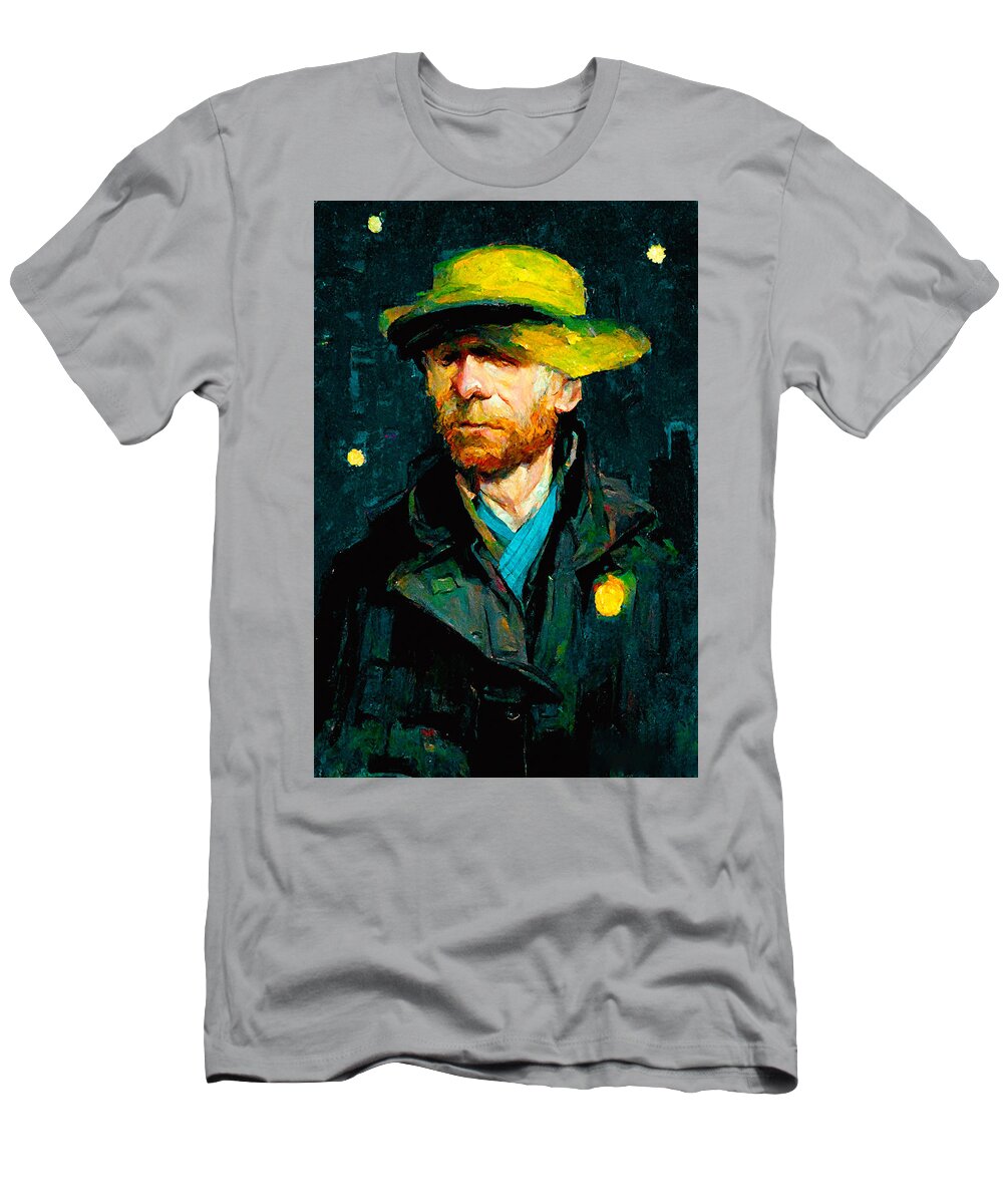 Vincent Van Gogh T-Shirt featuring the digital art Van Gogh #4 by Craig Boehman