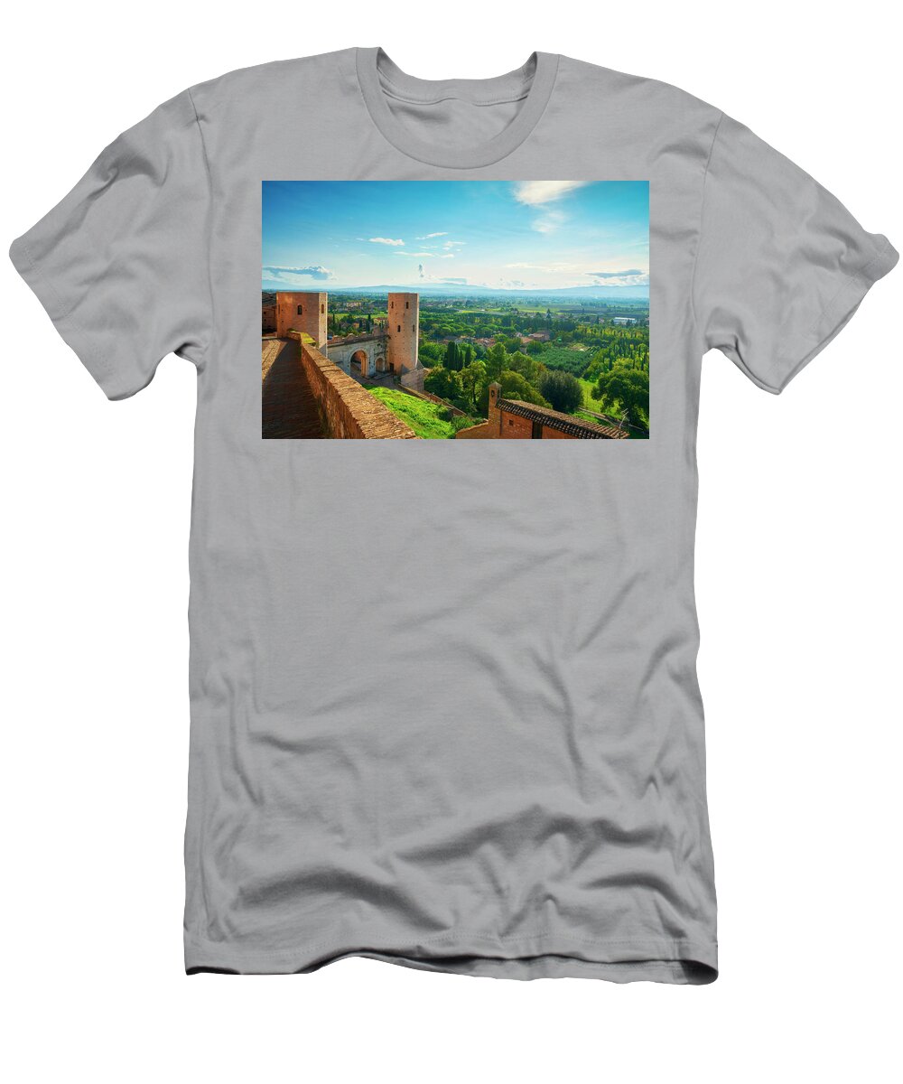 Spello T-Shirt featuring the photograph Venus Gate, Spello by Stefano Orazzini