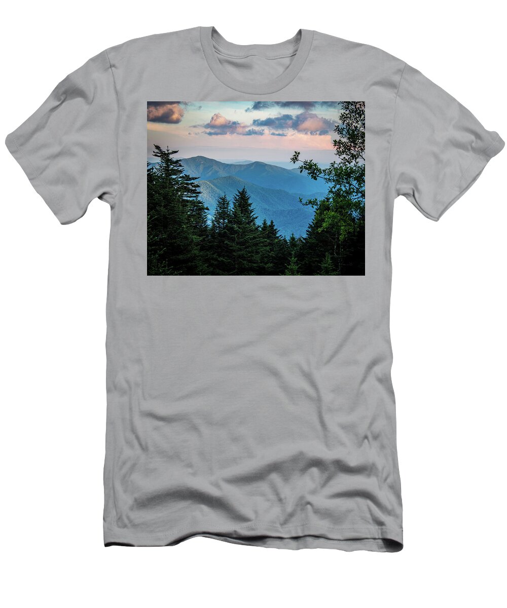 Mountains T-Shirt featuring the photograph View From the Road to the Gardens by Cynthia Clark